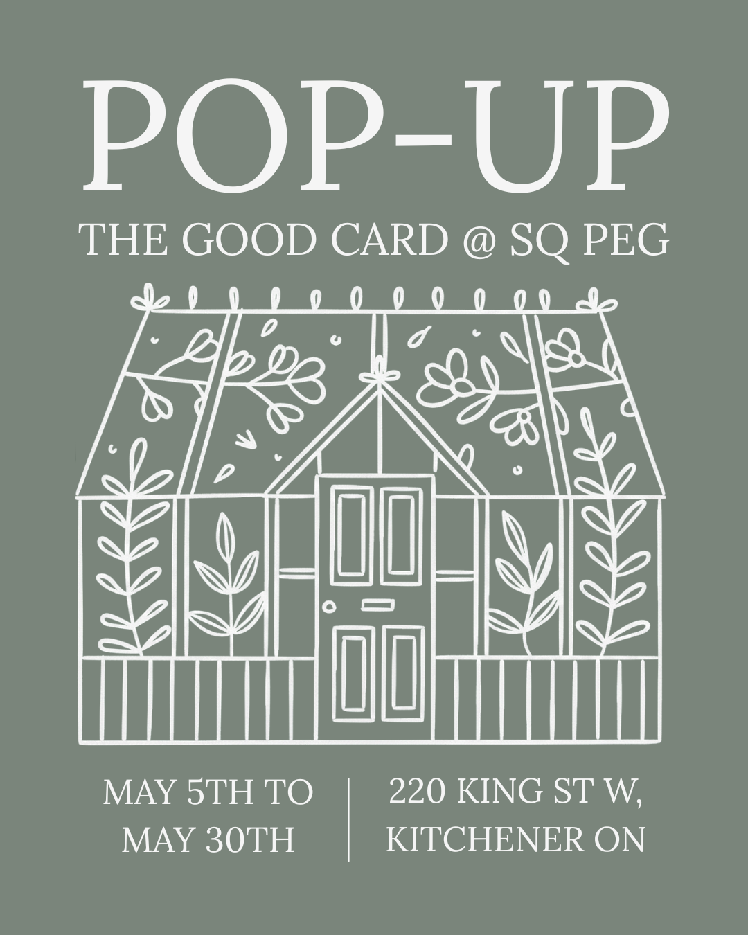 The Good Card Pop-Up @ Sq. Peg!