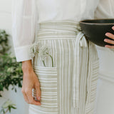 Garden Apron - Cotton Linen Apron with Pockets