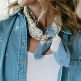 Garden Bandana - Afternoon Sonnet, Green Ditsy Floral