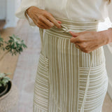 Garden Apron - Cotton Linen Apron with Pockets